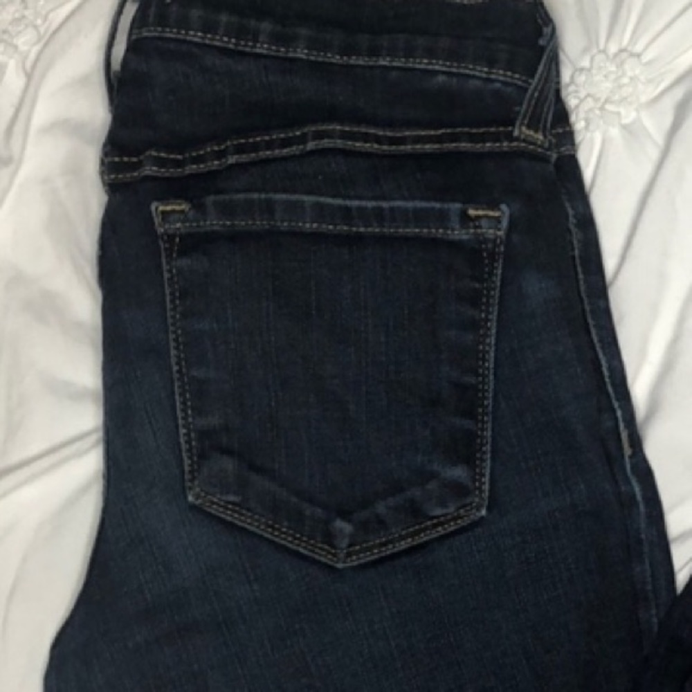 Low Rise Dark Wash Skinny Jean